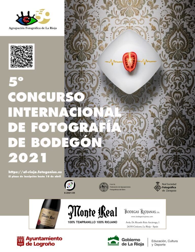 Bodegas Riojanas patrocina el 5º Concurso Internacional de Fotografía Bodegón 2021