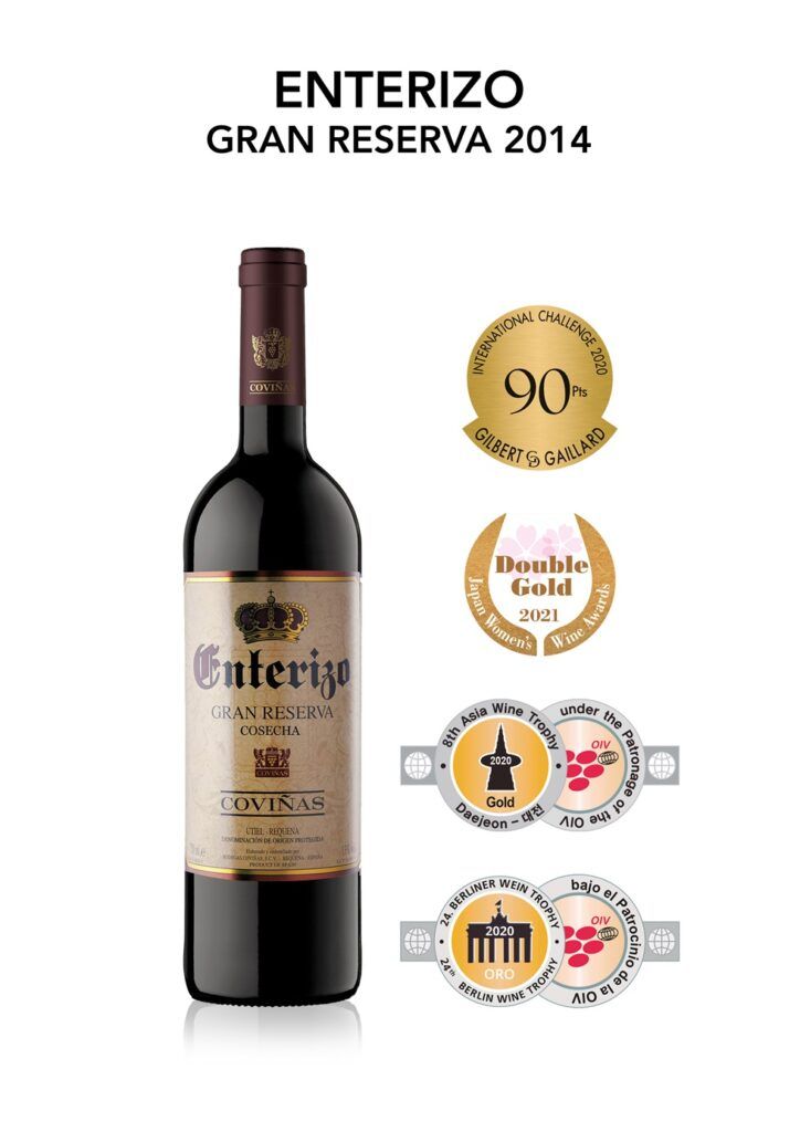 Los Sakura Japan Women’s Wine Awards ensalzan la calidad del Enterizo Gran Reserva 2014 con un Doble ORO