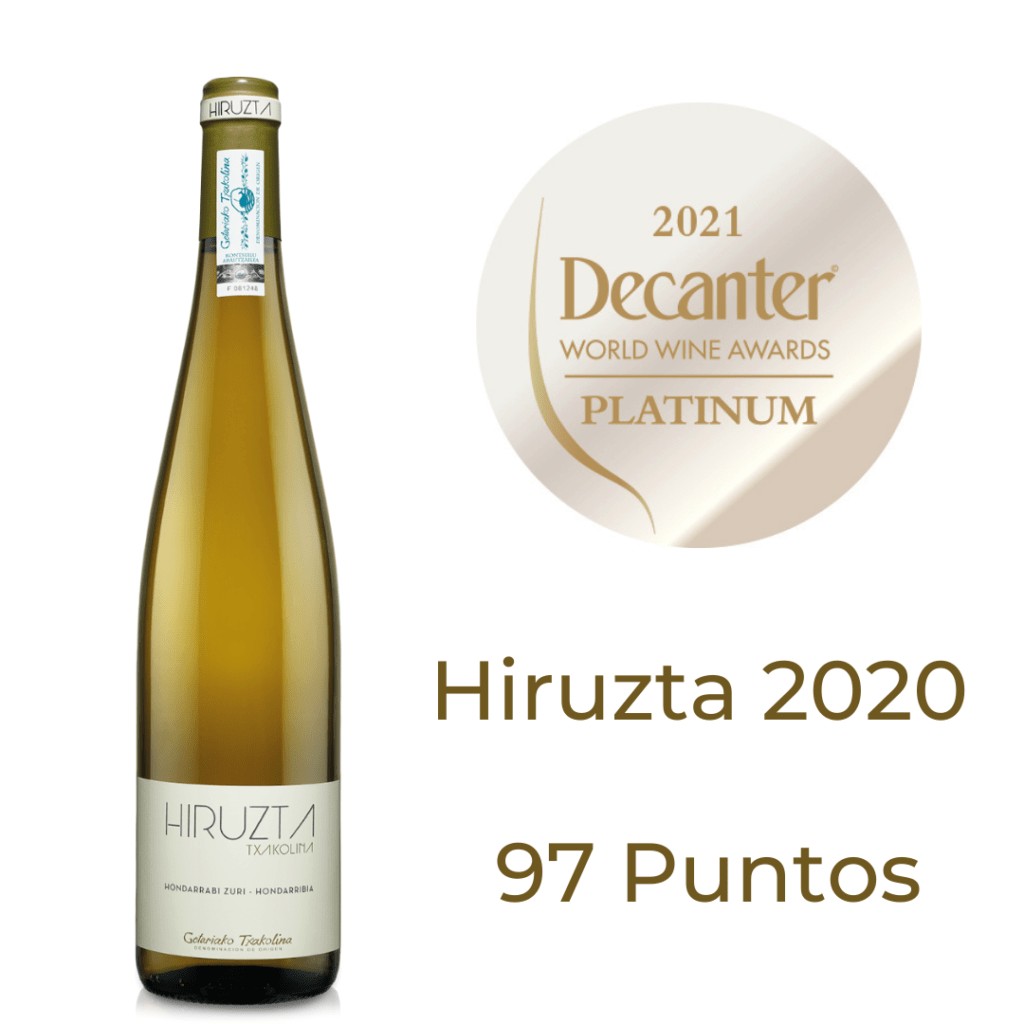 Hiruzta Txakolina 2020 entre los mejores vinos del mundo