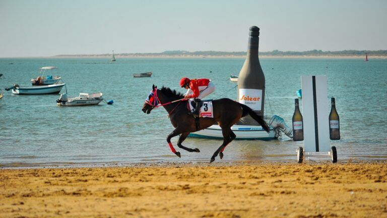 Barbadillo y las Carreras de Caballos en las playas de Sanlúcar, una apuesta segura