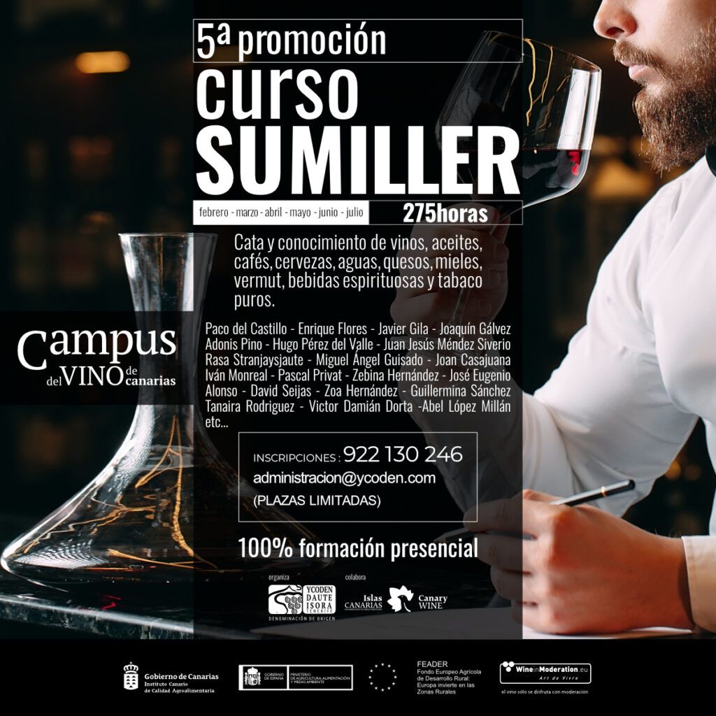 Da inicio la 5ª edición del Curso de Sumiller del Campus del Vino de Canarias
