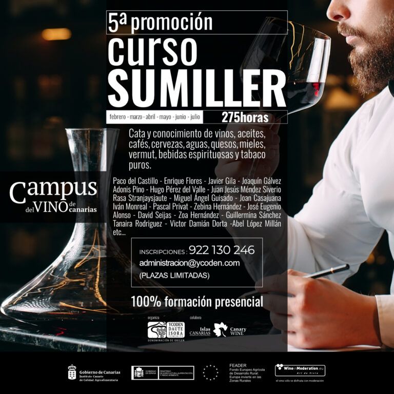 Da inicio la 5ª edición del Curso de Sumiller del Campus del Vino de Canarias