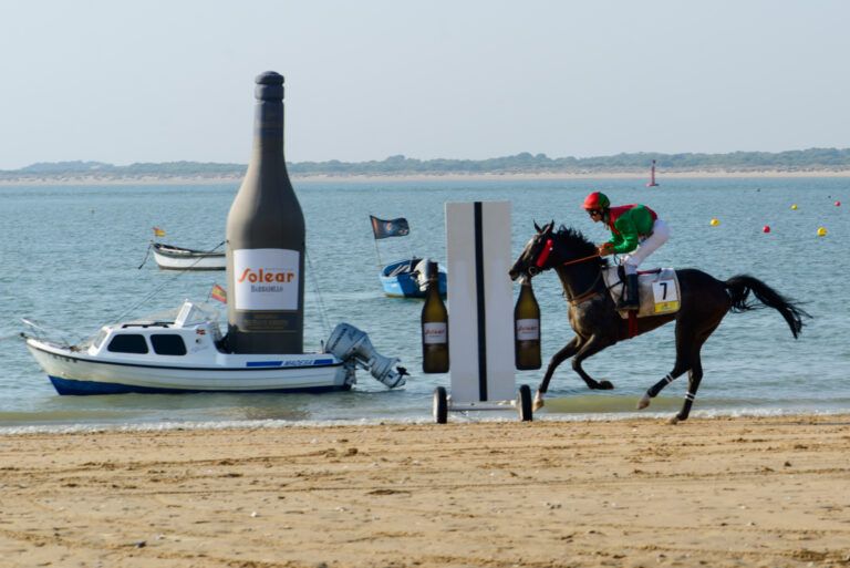 Barbadillo patrocina el Premio Manzanilla Solear y apuesta a ganador en las Carreras de Caballos en Sanlúcar