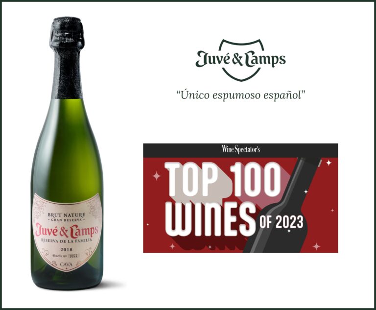Juvé & Camps Reserva de la Familia Gran Reserva Brut Nature 2018, único espumoso español en la lista de los “Top 100 de Wine Spectator”