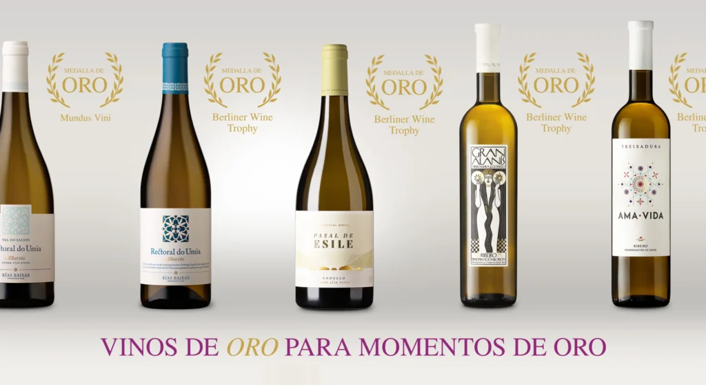 Cinco blancos gallegos triunfan en concursos internacionales del vino